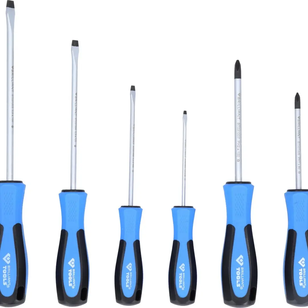 Brilliant Tools BT031000 Schroevendraaierset 6-delig - Blauw/grijs - afbeelding 4 van 5