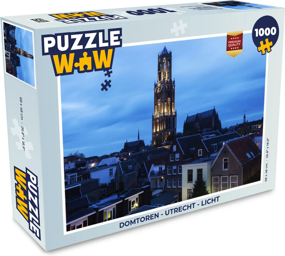 PuzzleWow Domtoren Utrecht Legpuzzel 1000 Stuks - Multicolor