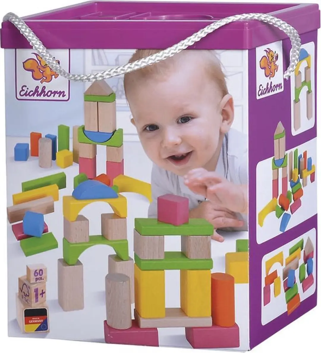Eichhorn Houten Blokkenset 60-delig