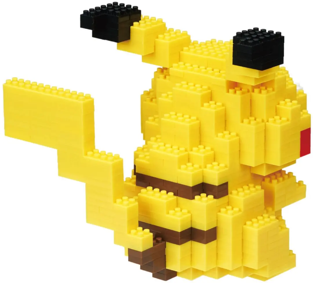 Bandai Nanoblock Pikachu Deluxe Pokémon Bouwset - 2 Stukken