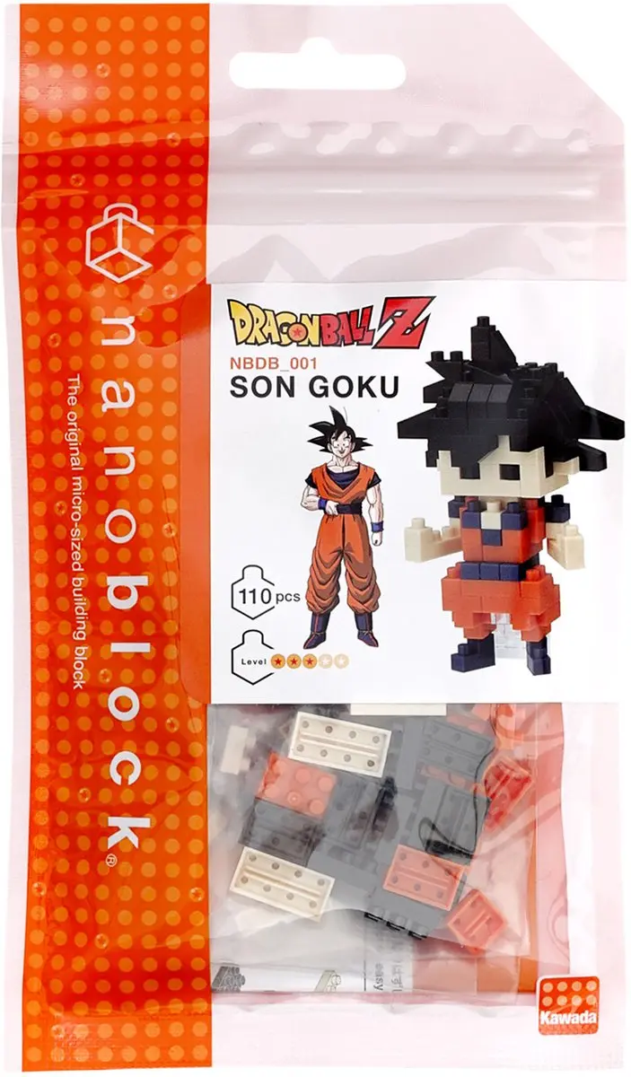 Bandai Nanoblock Son Goku Dragon Ball Z Bouwset - 110 Stukken - Goku