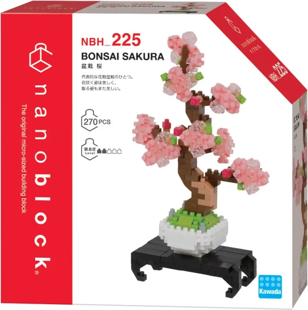 Bandai Nanoblock Bonsai Sakura NBC225 Bouwset - 270 Stukken