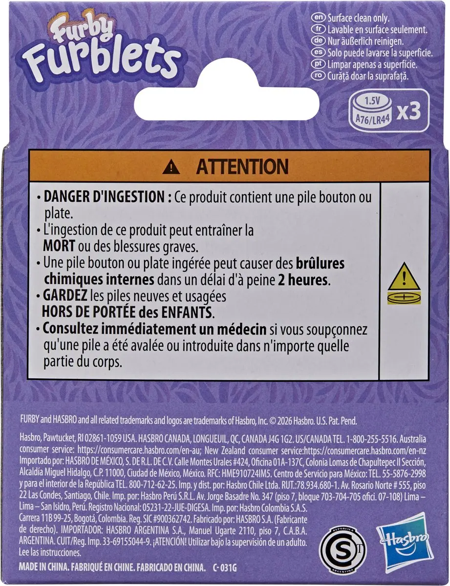 Hasbro Furby Furblets Min-Tee Interactieve Knuffel - 3 Stuks - Multicolor