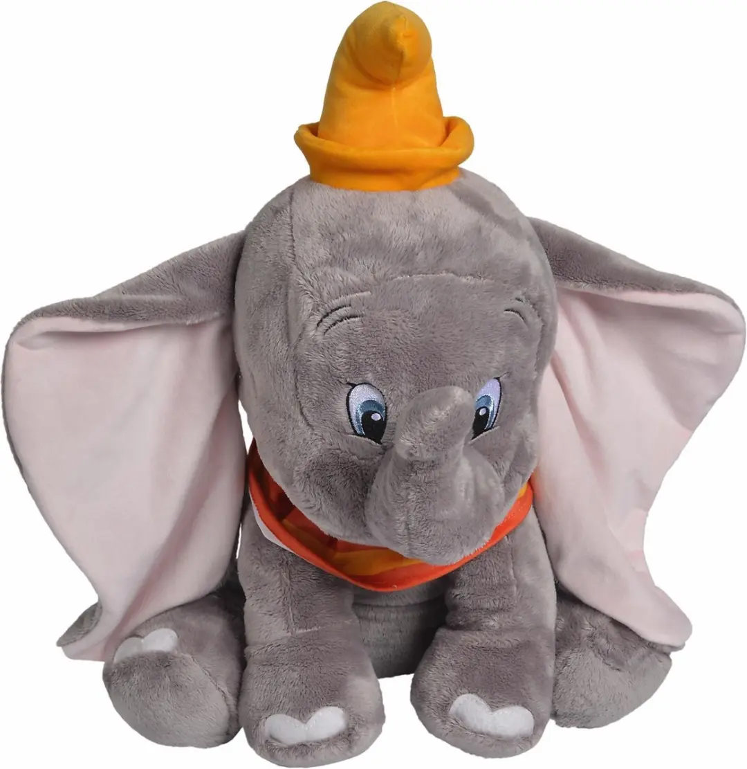 Simba Disney Dumbo Pluche Knuffel 45cm - Grijs - afbeelding 3 van 5