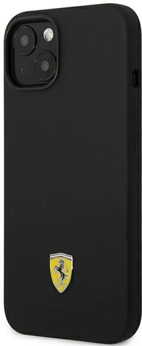 Ferrari Silicone Back Case iPhone 14 - Zwart