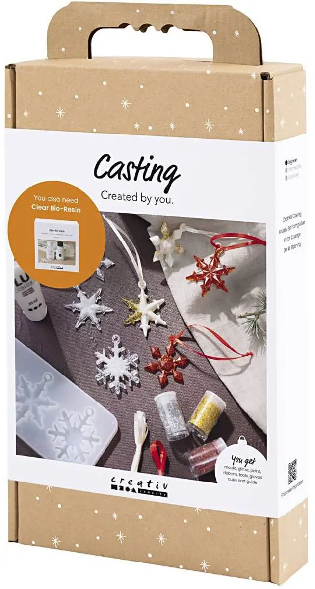 Creativ Company Hobbyset Sneeuwvlok Gieten - Wit