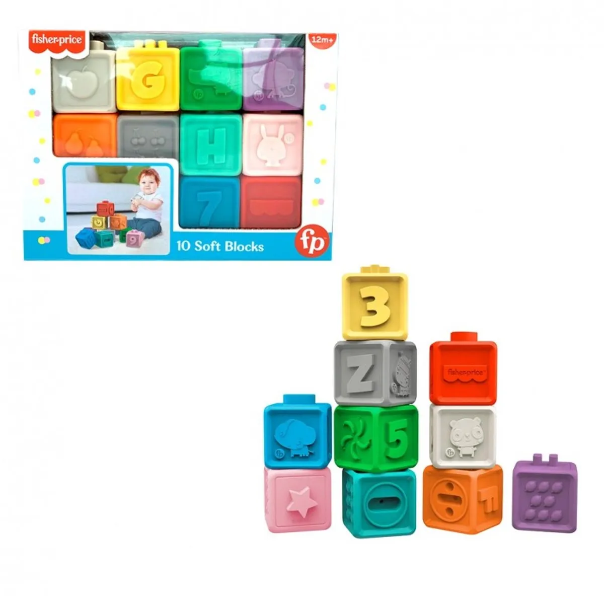 Fisher Price Baby's First Blocks 10 Stuks - Multi