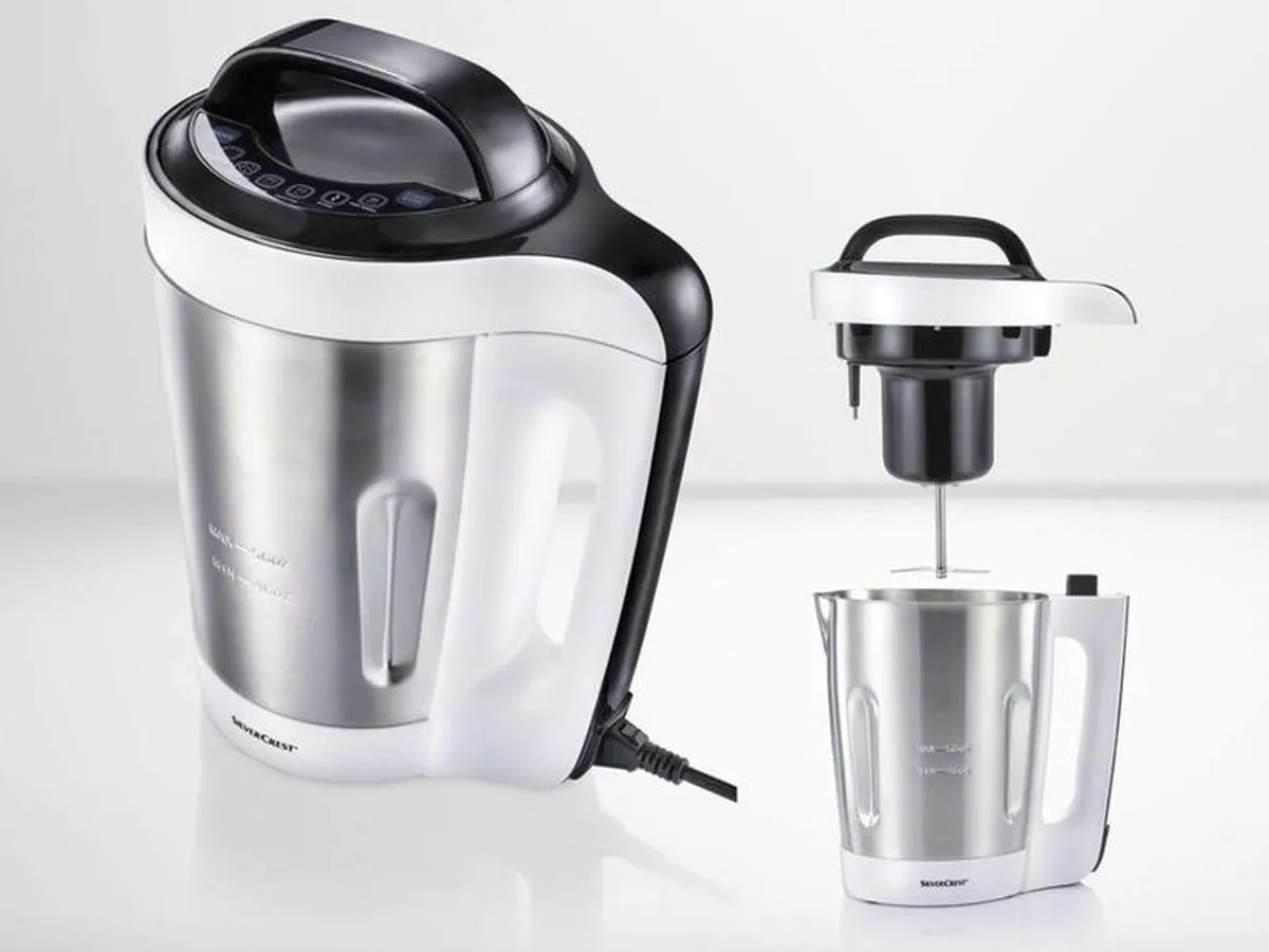 Silvercrest Blender met Kookfunctie 1000W - 1,6L - Zilver-wit