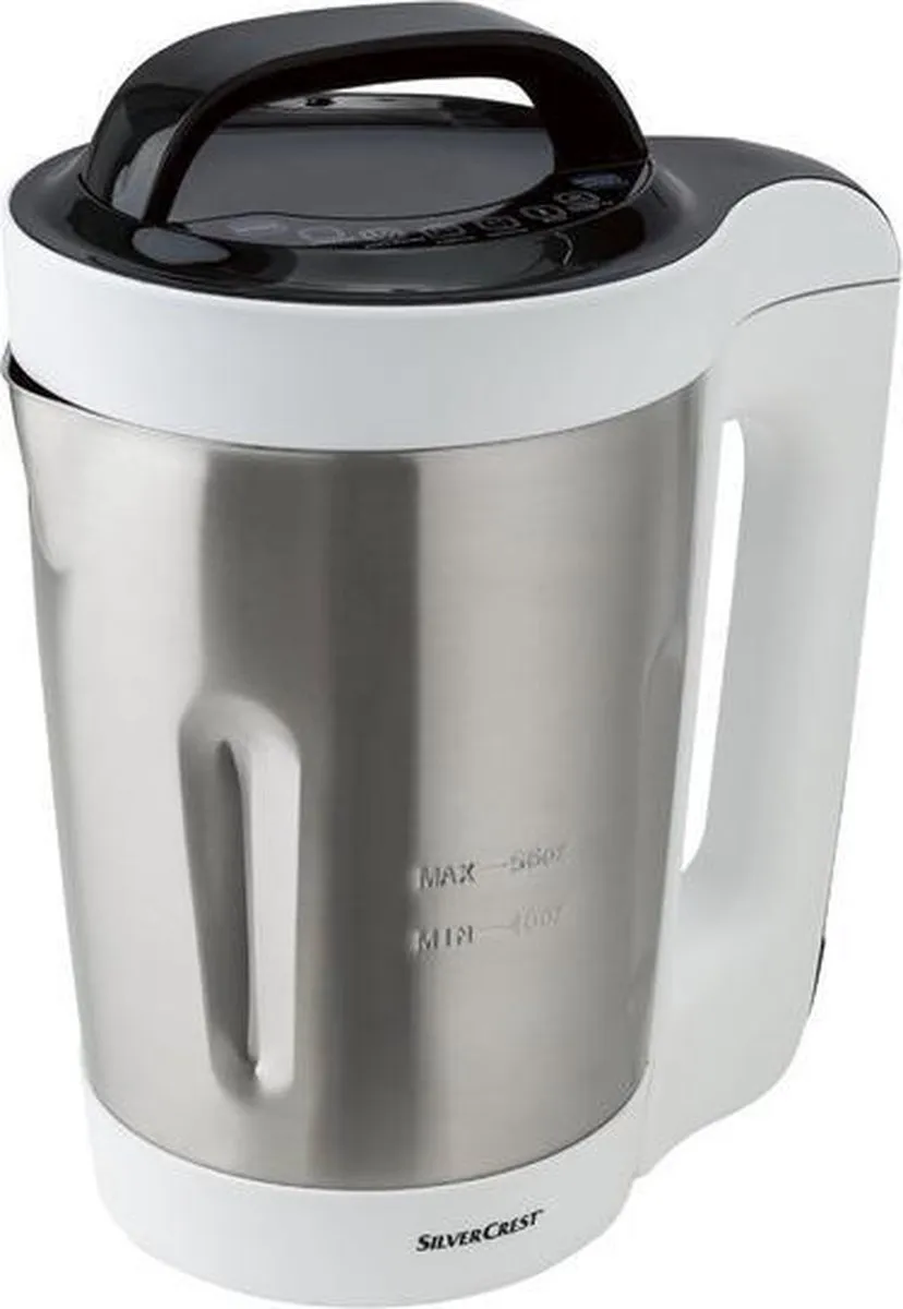 Silvercrest Blender met Kookfunctie 1000W - 1,6L - Zilver-wit
