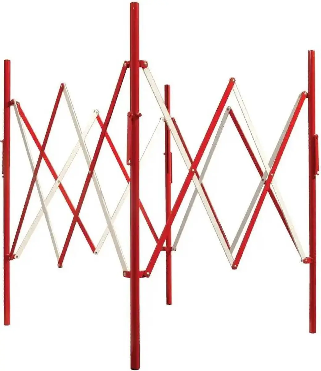 Schaarhek Rood / Wit vierkant
