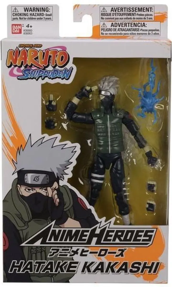 Bandai Naruto Shippuden Kakashi Hatake Action Figure 17cm - 36903