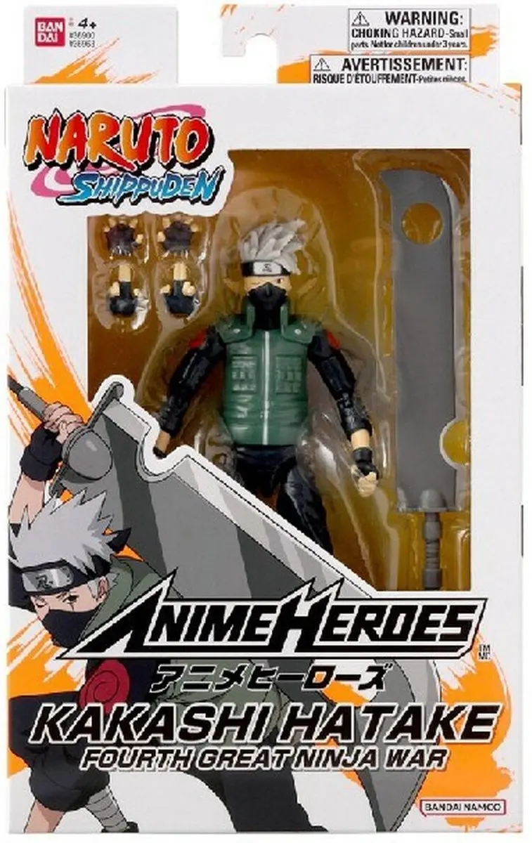 Bandai Naruto Shippuden Kakashi Hatake Actiefiguur 17cm - 36963