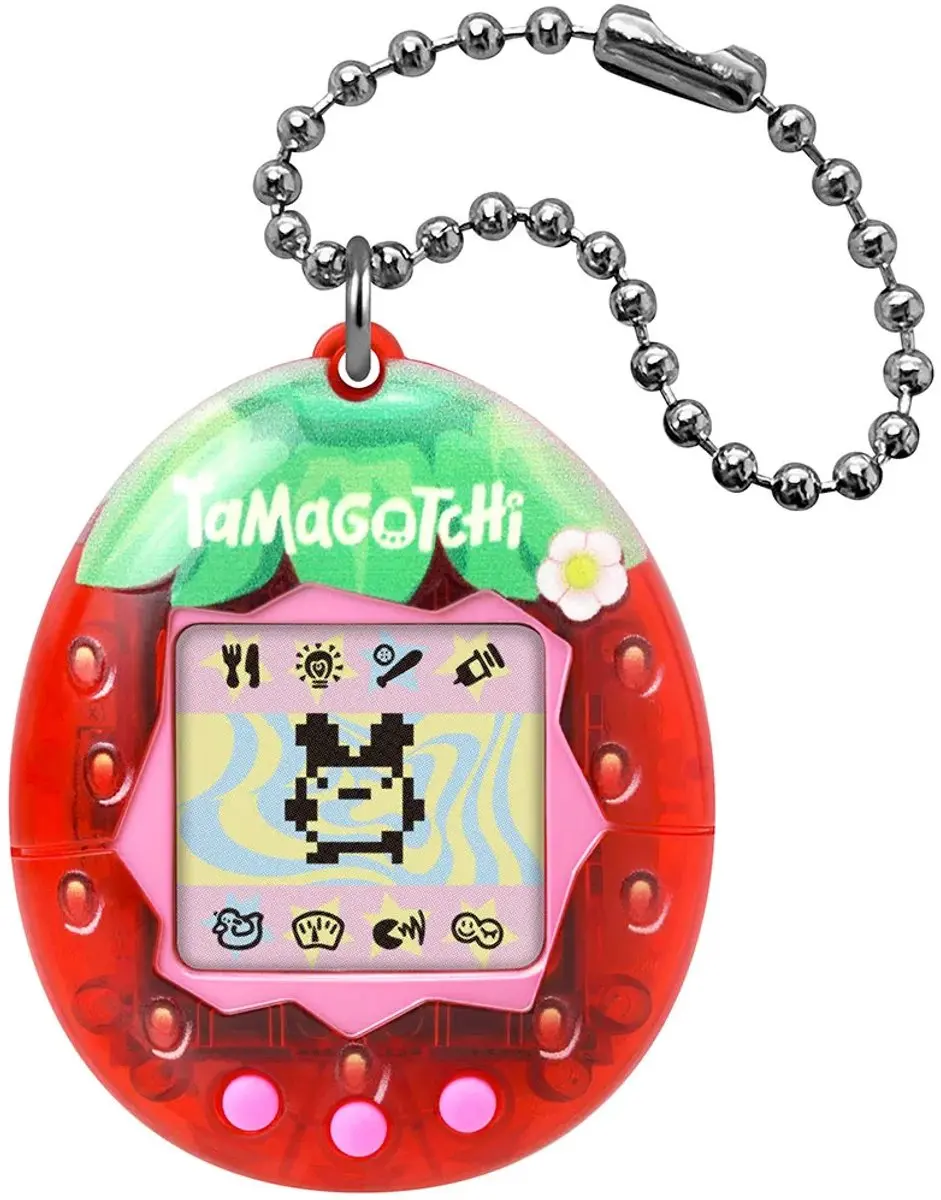 Bandai Tamagotchi Original Fresh Strawberry - Interactief LCD-dier - 3 Knoppen