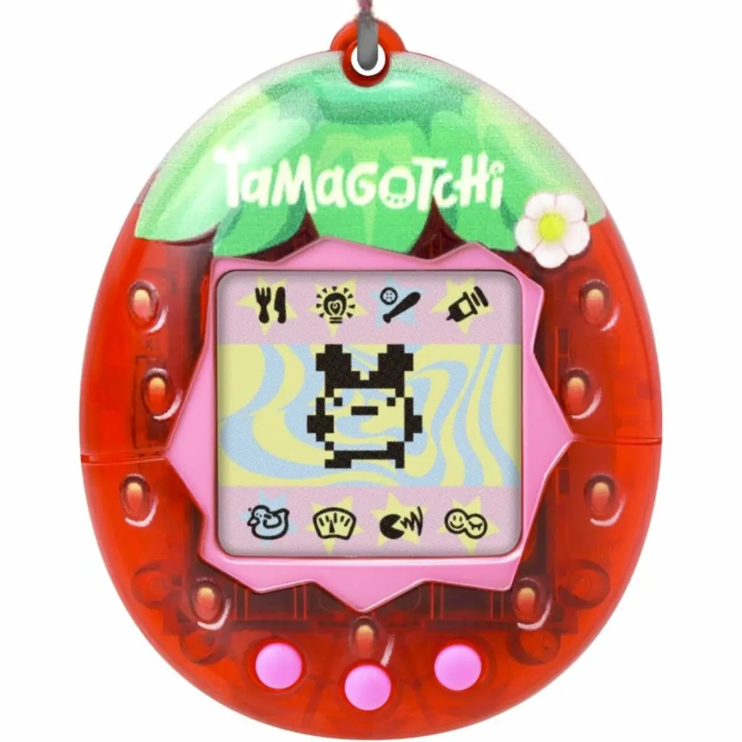 Bandai Tamagotchi Original Fresh Strawberry - Interactief LCD-dier - 3 Knoppen