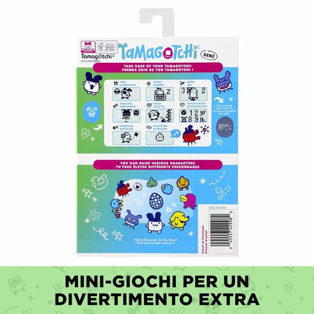 Bandai Tamagotchi Original Fresh Strawberry - Interactief LCD-dier - 3 Knoppen