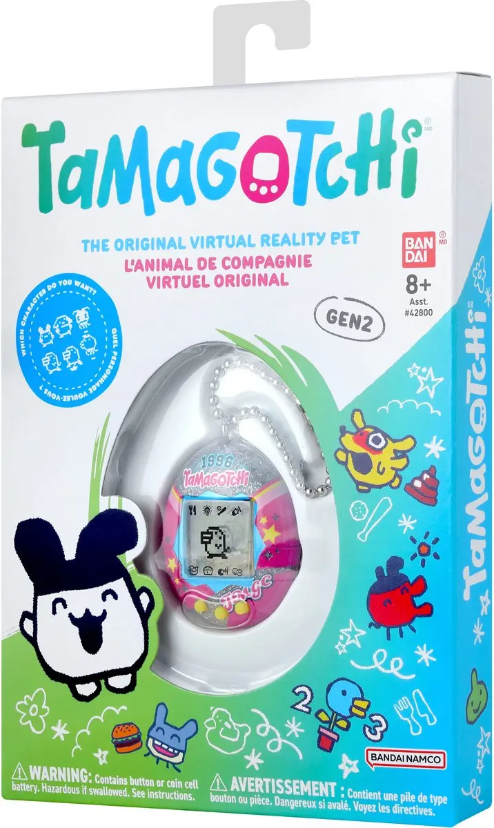 Bandai Tamagotchi Original College Sweat 46175 - Roze & Zilver
