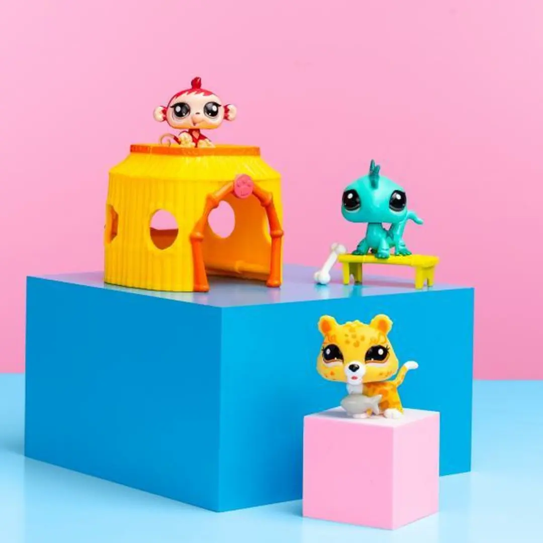Bandai Littlest Pet Shop Tiki Jungle Pack - 3 Dieren - BF00515