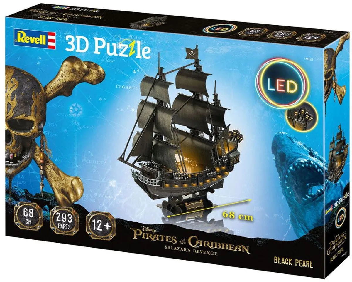 Revell Puzzel - 00155 Black Pearl Ship - LED Edition 3D Puzzel