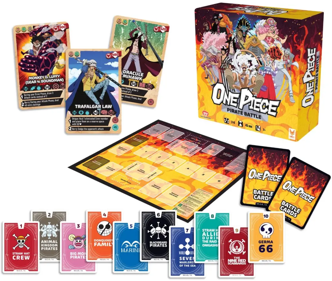 Topi Games One Piece Pirate Battle Bordspel - 2-6 Spelers