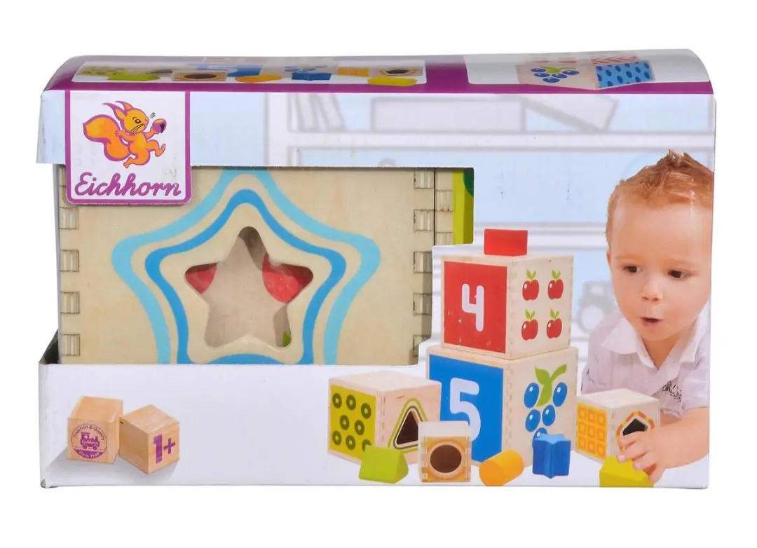 Eichhorn Color Stacking Tower 10-delig - Multicolor - afbeelding 5 van 6