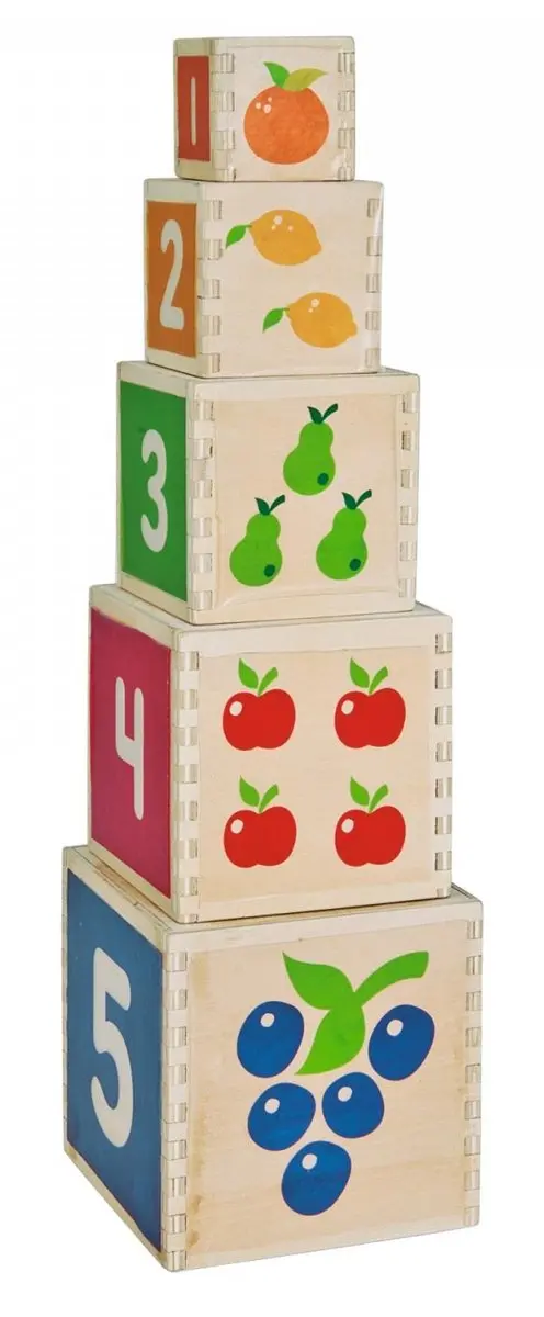 Eichhorn Color Stacking Tower 10-delig - Multicolor - afbeelding 4 van 6