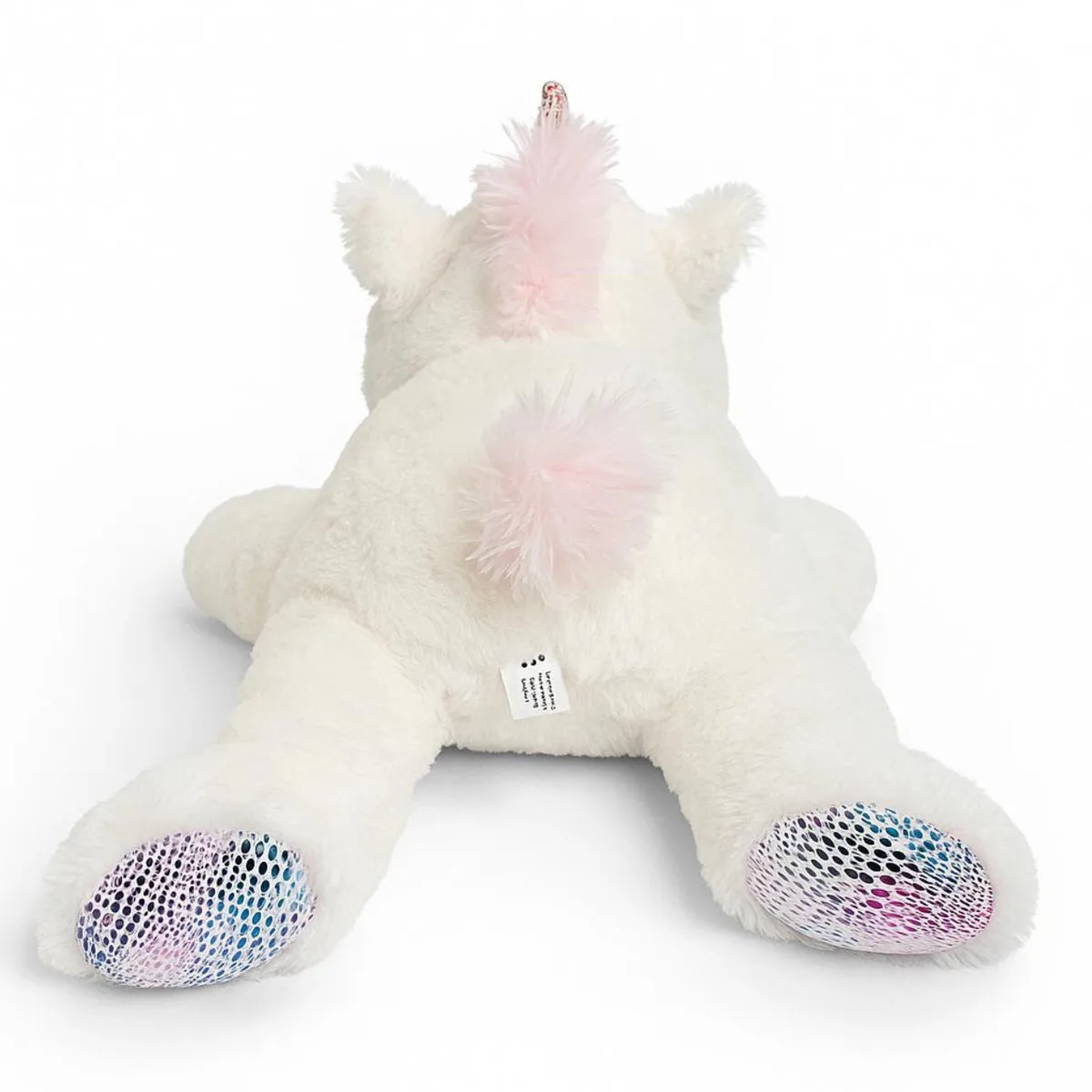 Topknuffels Unicorn Pluche Liggend Wit 65cm