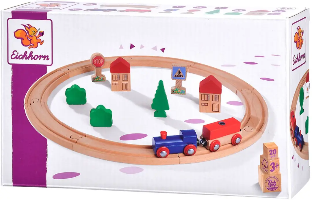 Eichhorn Houten Trein Ovaal 100006200 - afbeelding 4 van 6