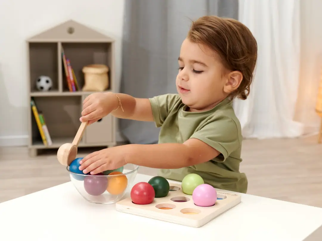 Eichhorn Montessori Sorteerballen 9-delig - 11-delige set - afbeelding 3 van 4