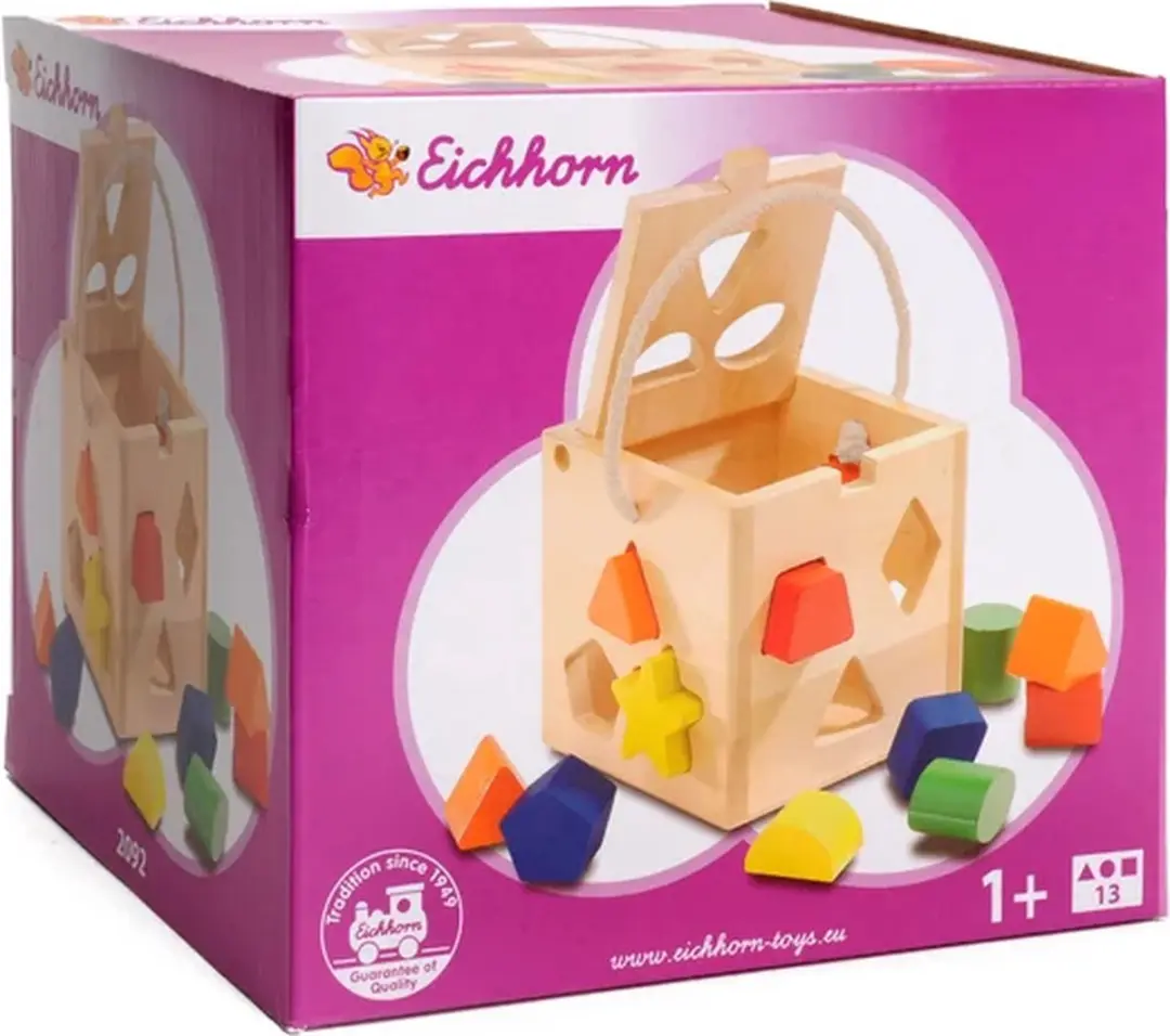 Eichhorn Shape Sorting Cube 100002092 - Multi - afbeelding 3 van 3