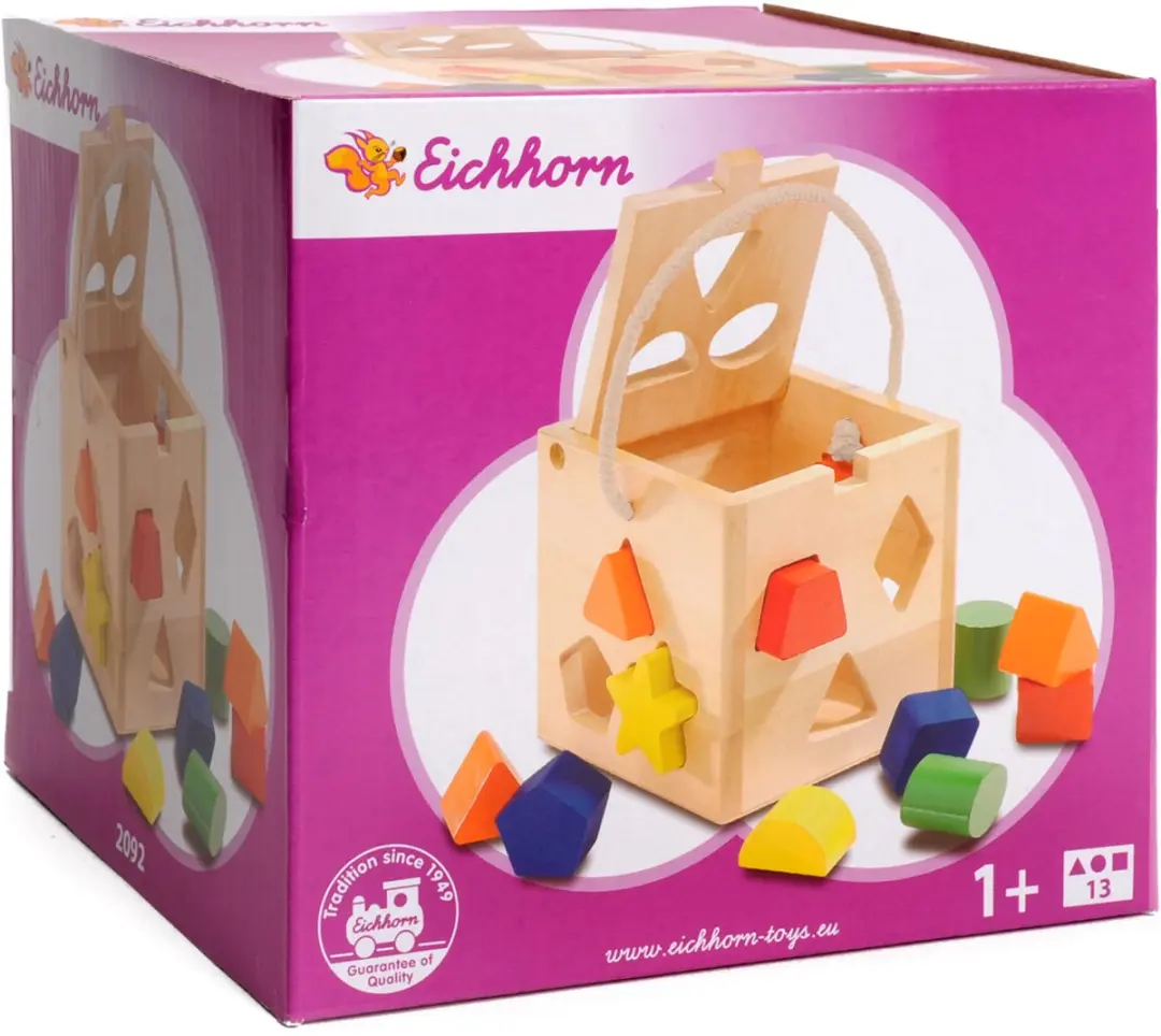 Eichhorn Shape Sorting Cube 100002092 - Multi - afbeelding 2 van 3