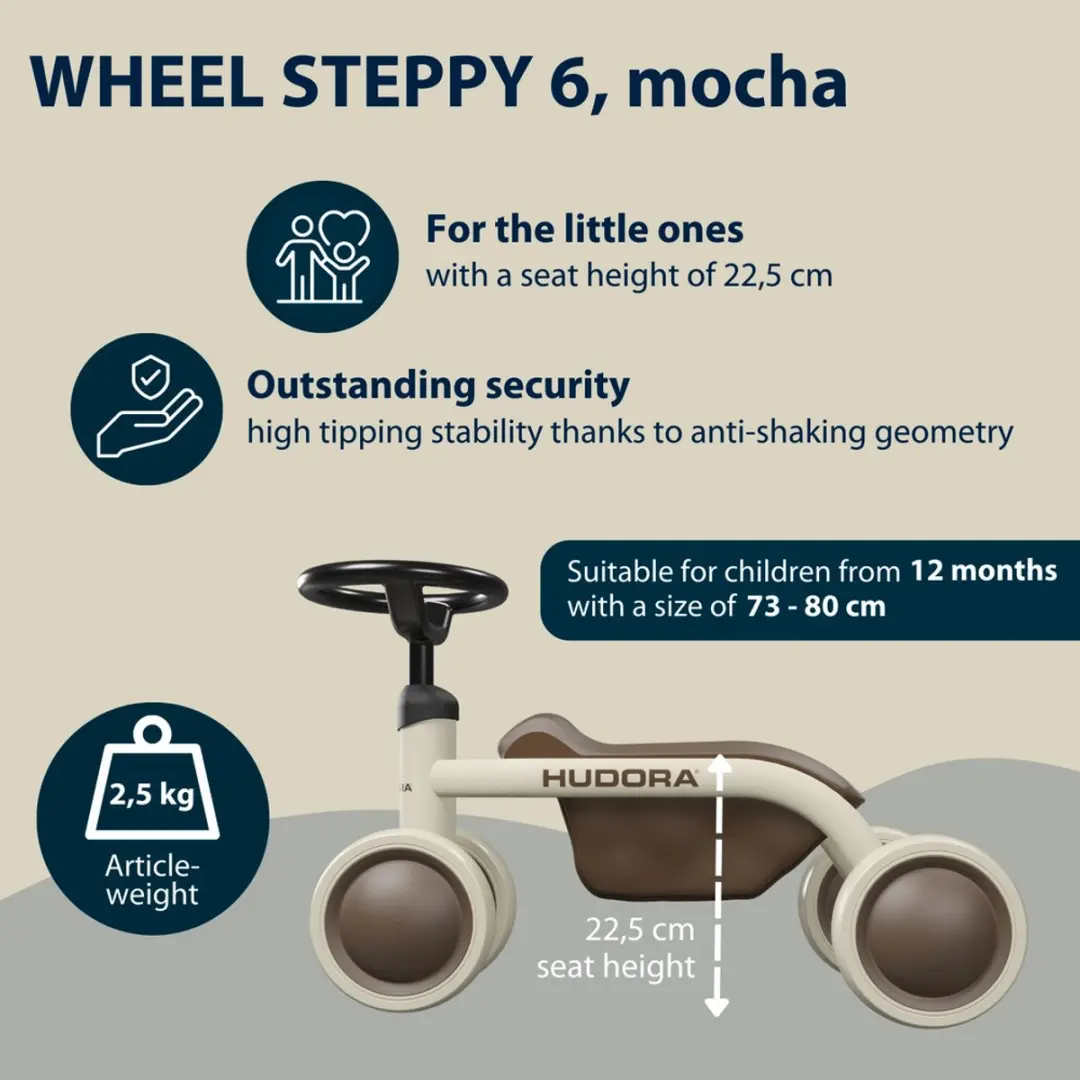 Hudora Steppy 6 inch Loopfiets - Meerkleurig - 2 Wielen