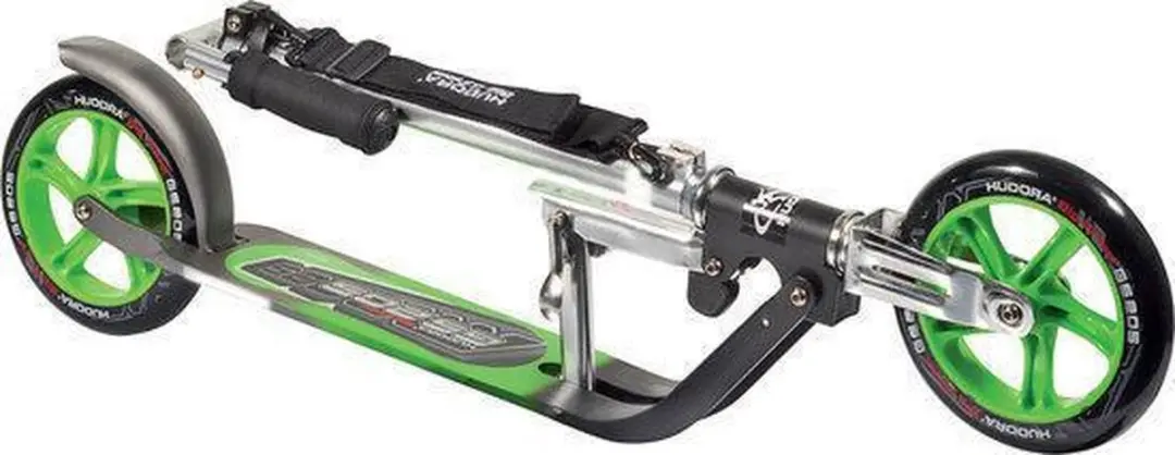 Hudora BigWheel 205 Scooter - 3 Wielen 205mm - Grijs/Groen