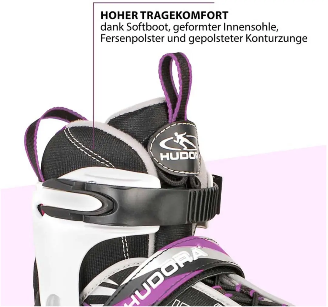 Hudora Kinder Skeelers Mia - Maat 33-36 - Paars