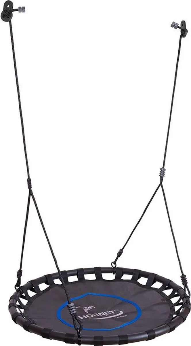Nestschommel Ø 90 cm (Zwart/Blauw)