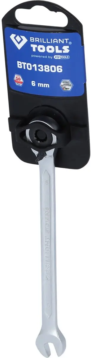 Brilliant Tools Ratelringsleutel 6mm BT013806 - afbeelding 3 van 4