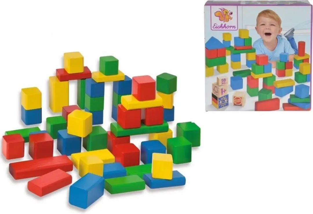 Eichhorn Heros Houten Blokken 50 Stuks - Multicolor - afbeelding 5 van 6