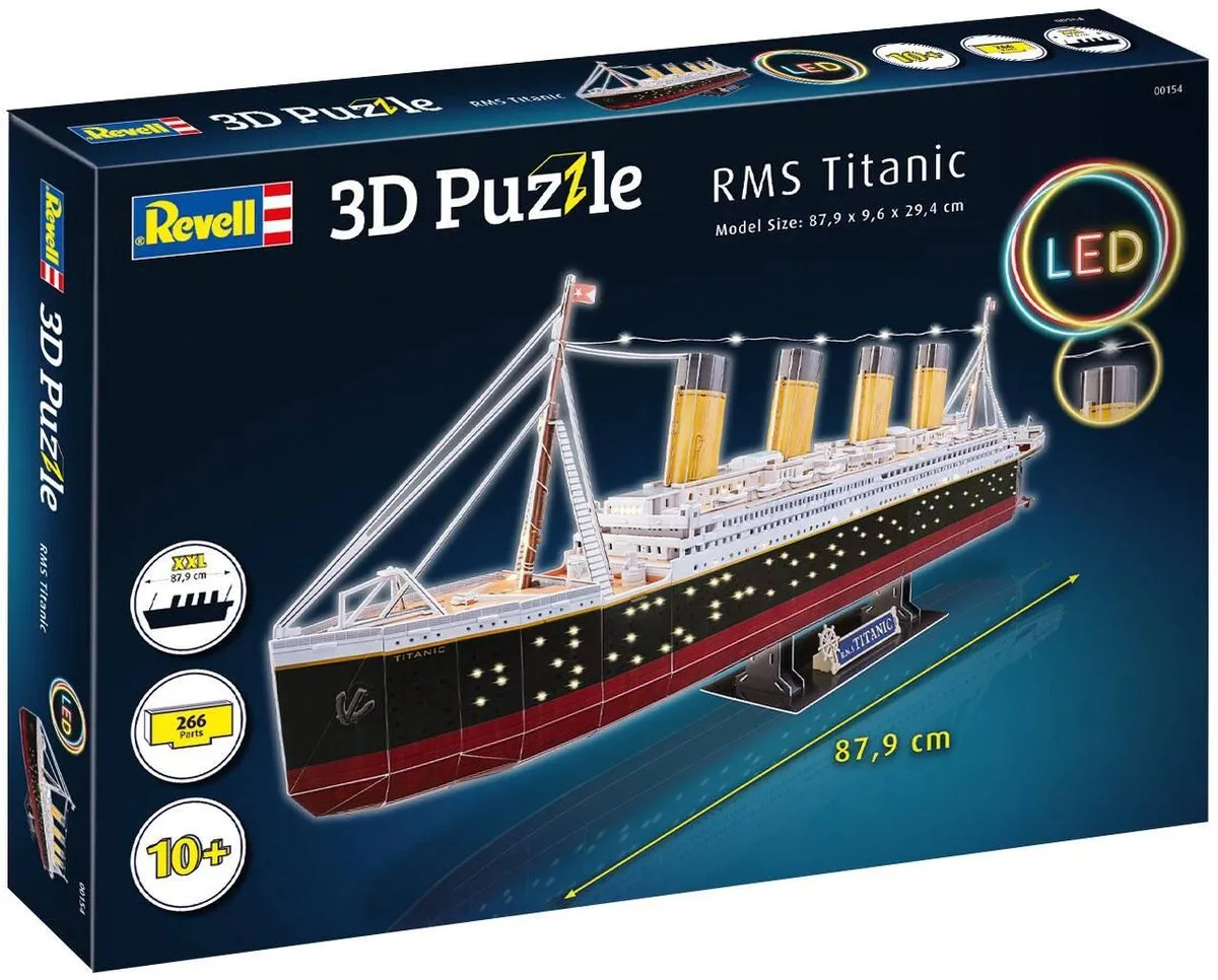 Revell RMS Titanic 3D Puzzel - 266 Stuks - Multi
