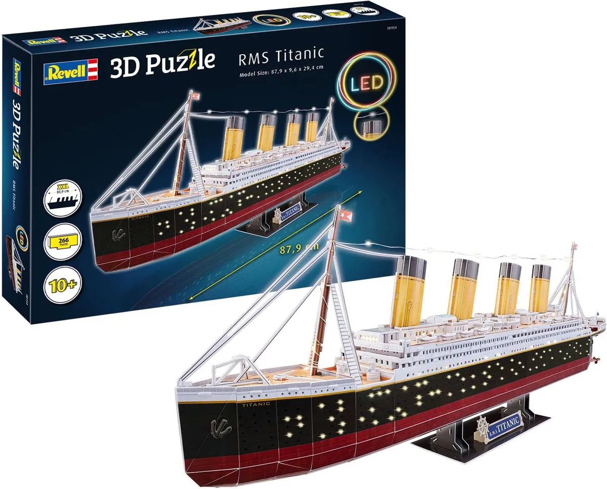 Revell RMS Titanic 3D Puzzel - 266 Stuks - Multi