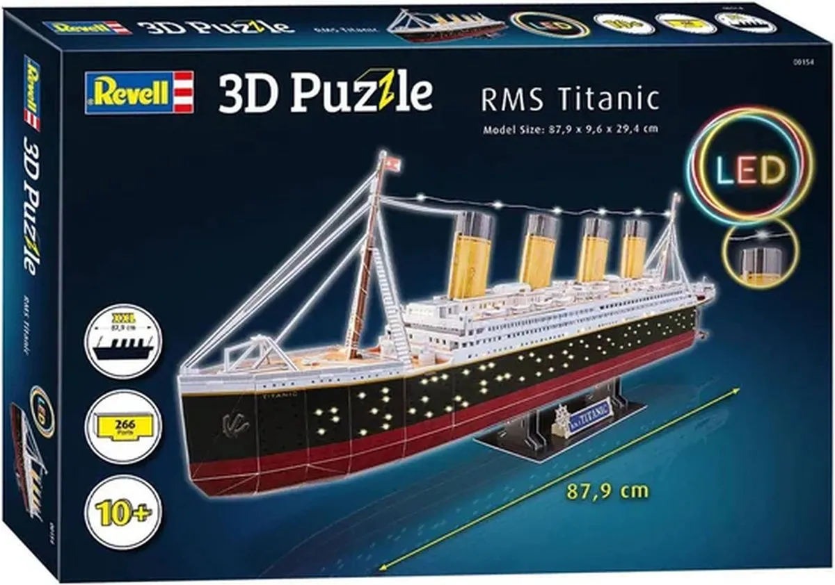 Revell RMS Titanic 3D Puzzel - 266 Stuks - Multi