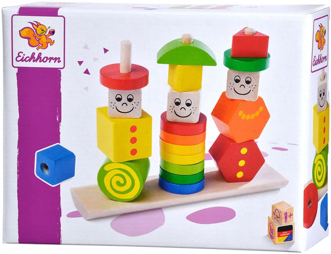 Eichhorn Heros Figure Stacking Puzzle 21 Stuks - Multicolor - afbeelding 4 van 6