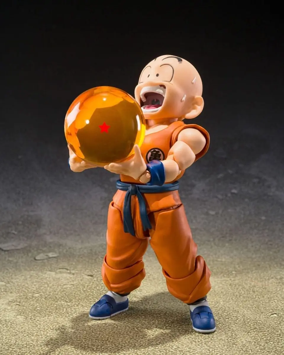 Bandai S.H.Figuarts Krillin & Son Goku Action Figures - 11cm - Multicolor