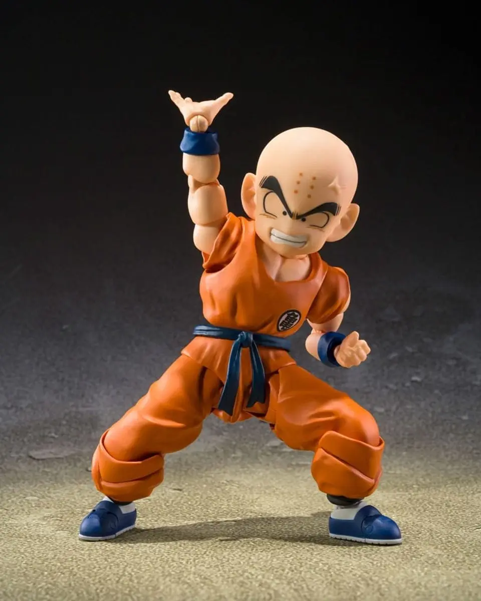 Bandai S.H.Figuarts Krillin & Son Goku Action Figures - 11cm - Multicolor