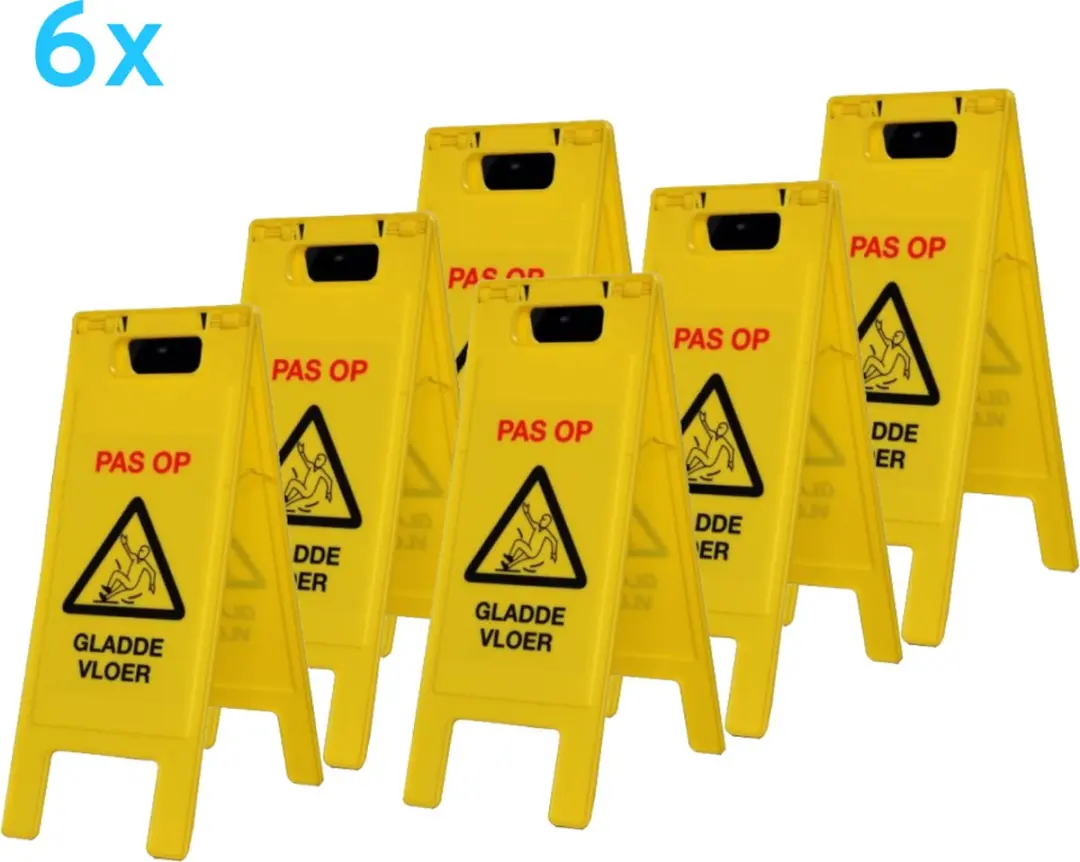 Waarschuwingsbord gladde vloer