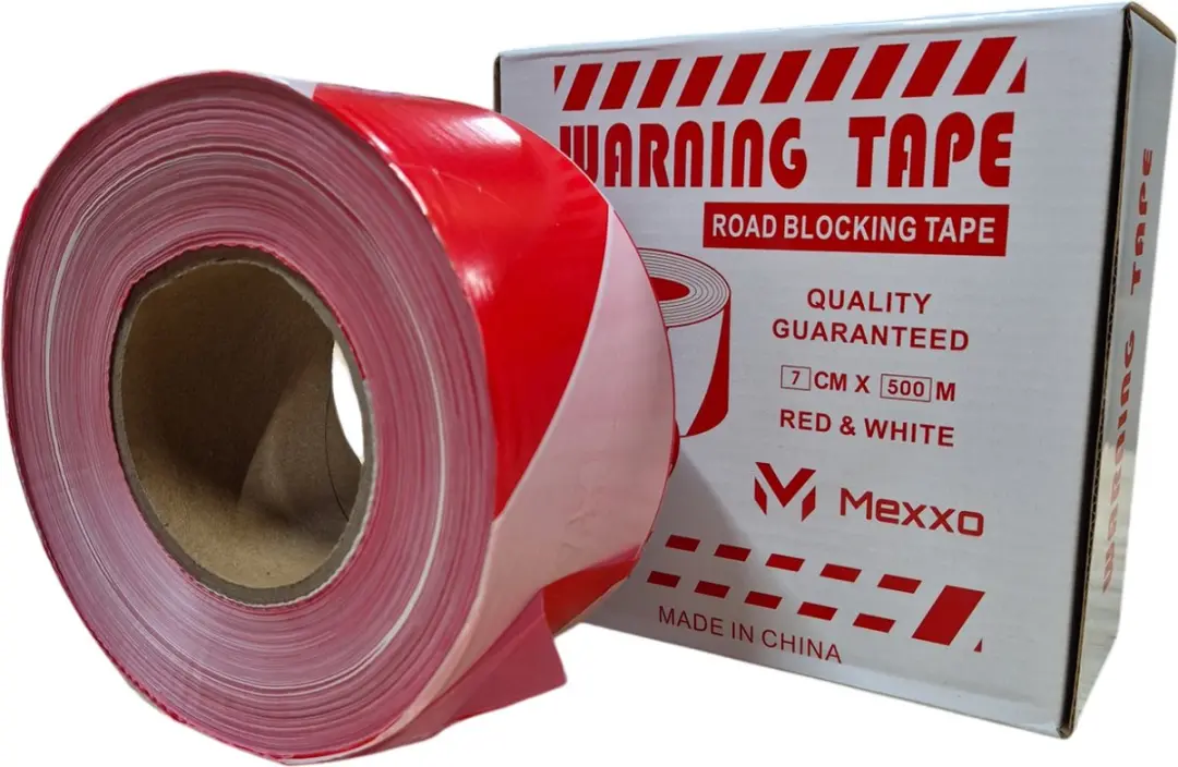 Afzetlint rood wit 500 meter