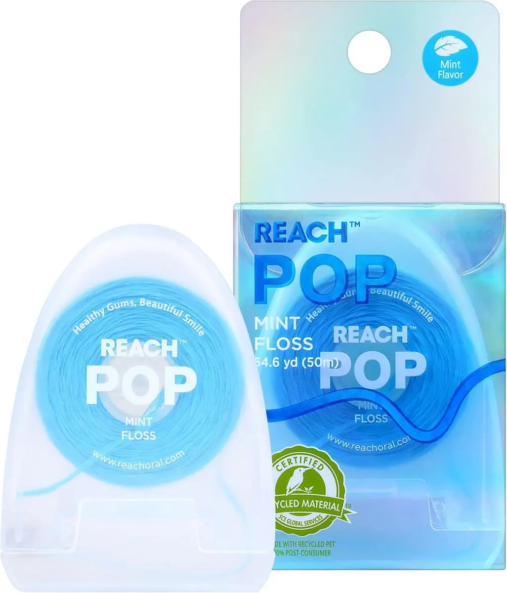 REACH POP Dental Floss, Mint 54.5 YD