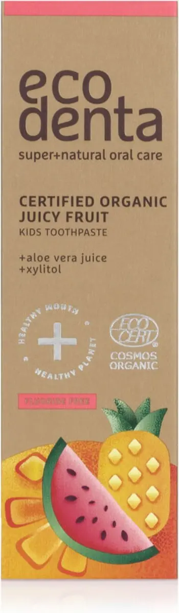 Ecodenta Organic Kids Tandpasta Sappig Fruit 75ml