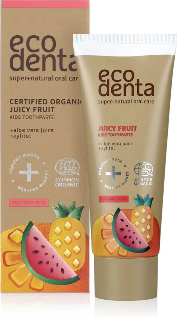 Ecodenta Organic Kids Tandpasta Sappig Fruit 75ml