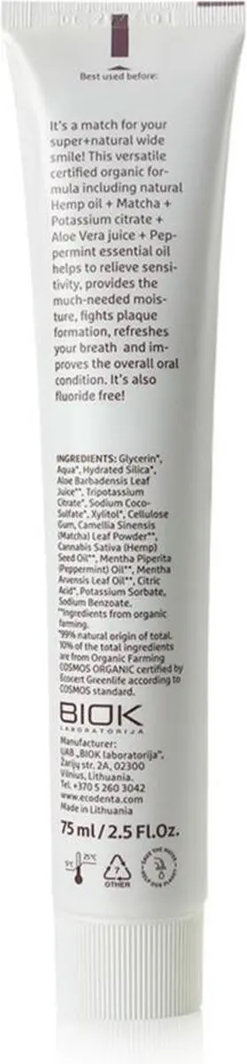 Ecodenta Tandpasta met Henneolie 75ml