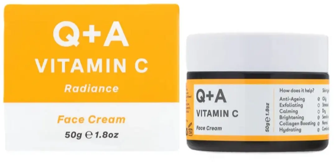 Q+A Vitamin C Radiance Gezichtscrème 50g