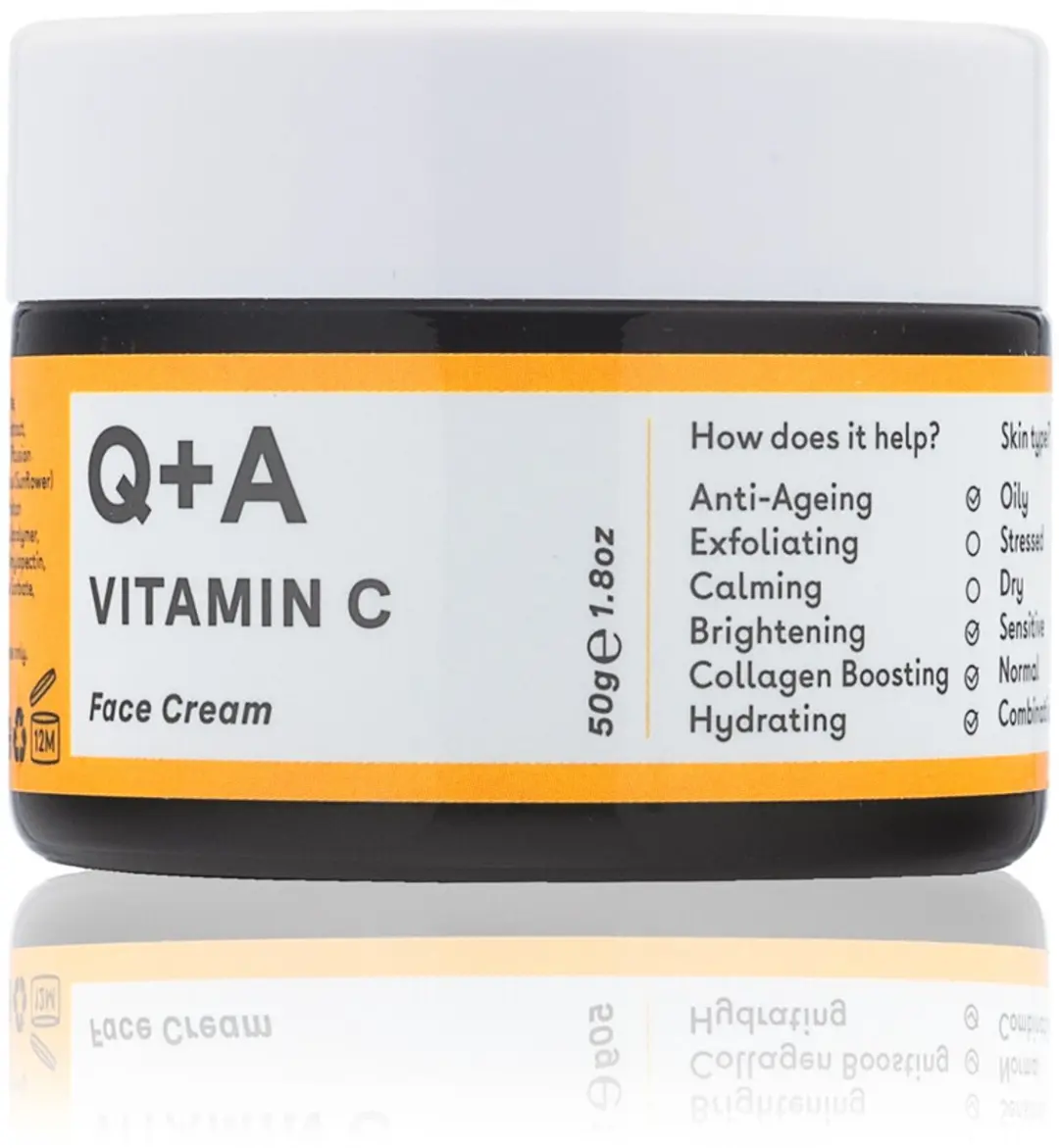 Q+A Vitamin C Radiance Gezichtscrème 50g